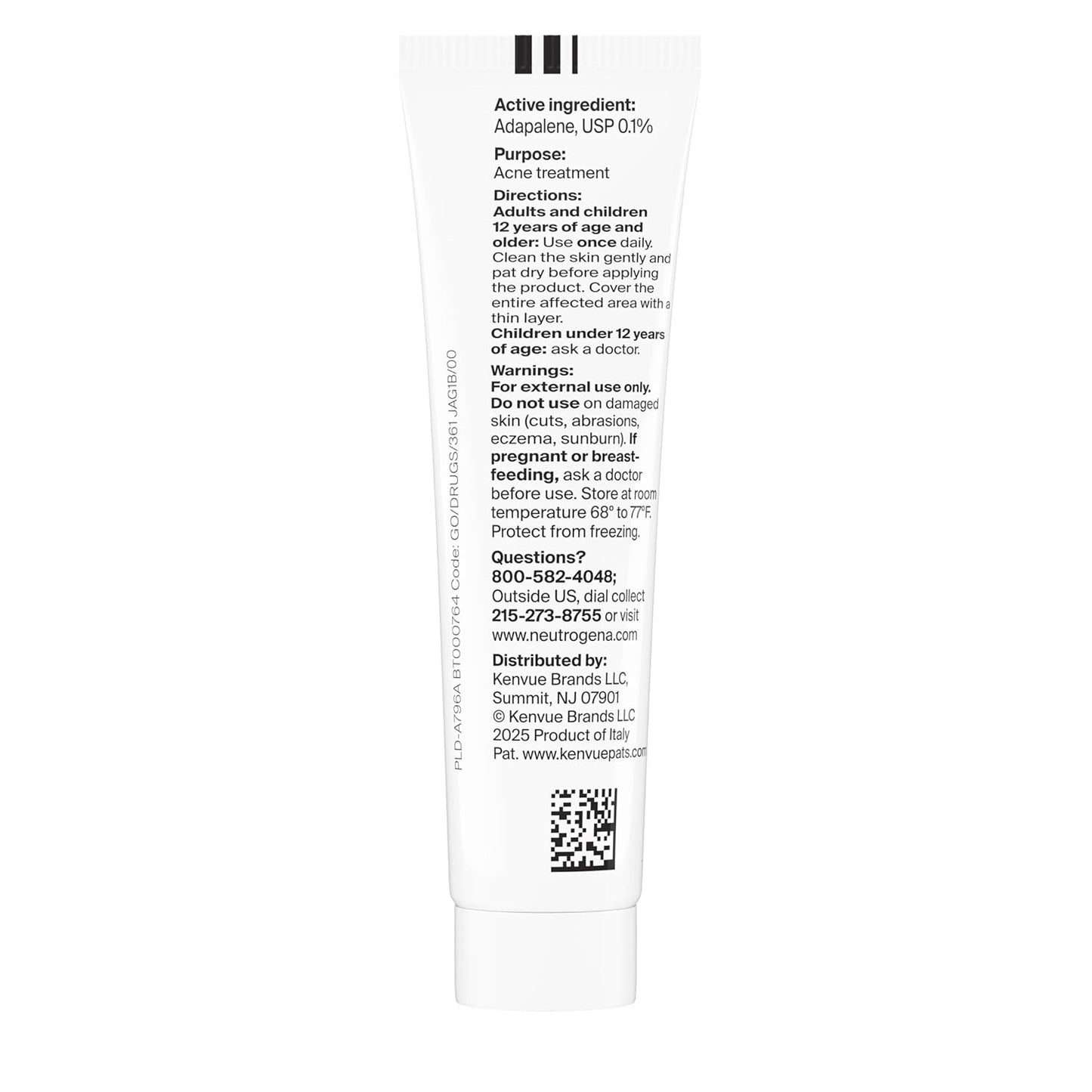 Neutrogena Evenly Clear Retinoid Adapalene Gel 0.1% - Acne Spot Treatment for Breakouts & Post-Acne Marks | 0.5 oz