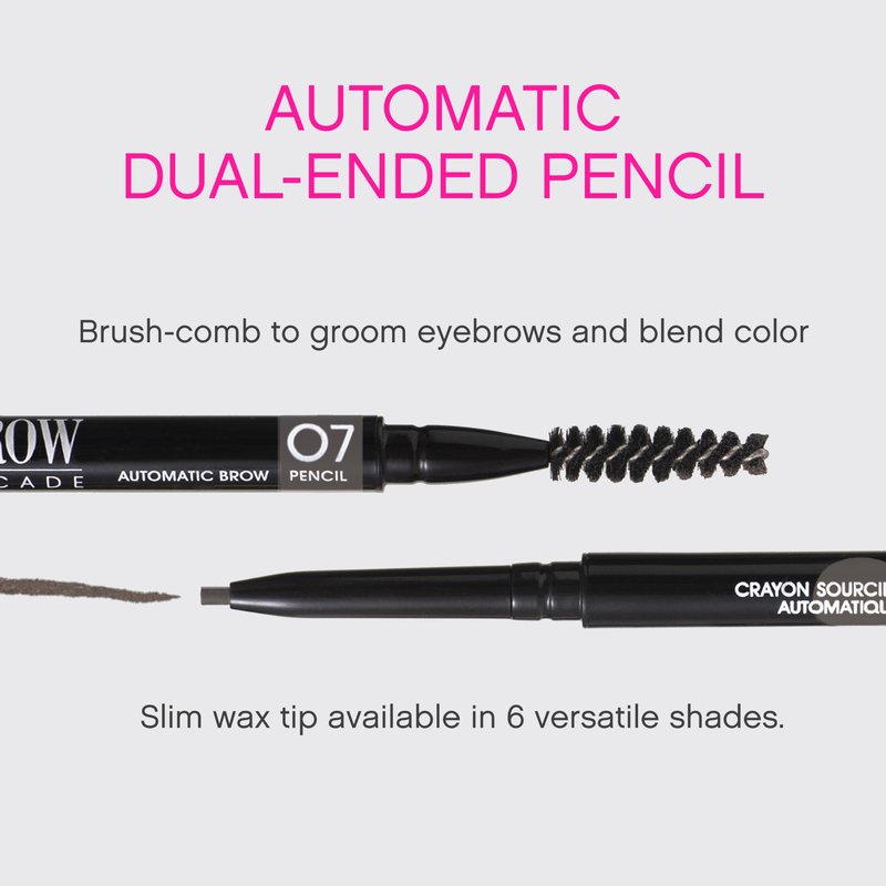 Vivienne Sabó Brow Arcade Eyebrow Pencil – Micro Definer with Brush for Cool-Toned Hair, Smudge-Proof Color and Longwear Shape Enhancement, Shade 07 Ash Brown, 0.035 oz