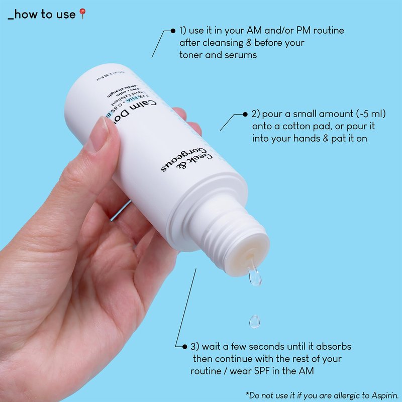 Geek & Gorgeous Calm Down 4% PHA + BHA Liquid 100ml
