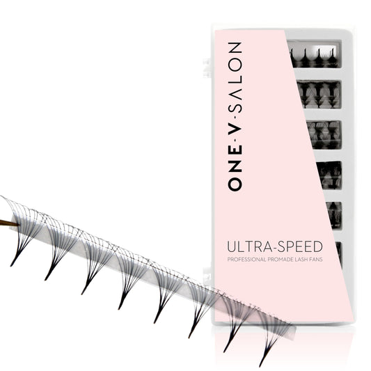 One V Salon Pro 14D Ultra-Speed Promade Fans,1000 Premade Extreme Mega Volume Lash Fans | D Curl | 0.05 | 9–15 mm Mixed Lengths | Thin Base, Fast Application Eyelash Extensions(Ultra 14D-0.05-D Curl)