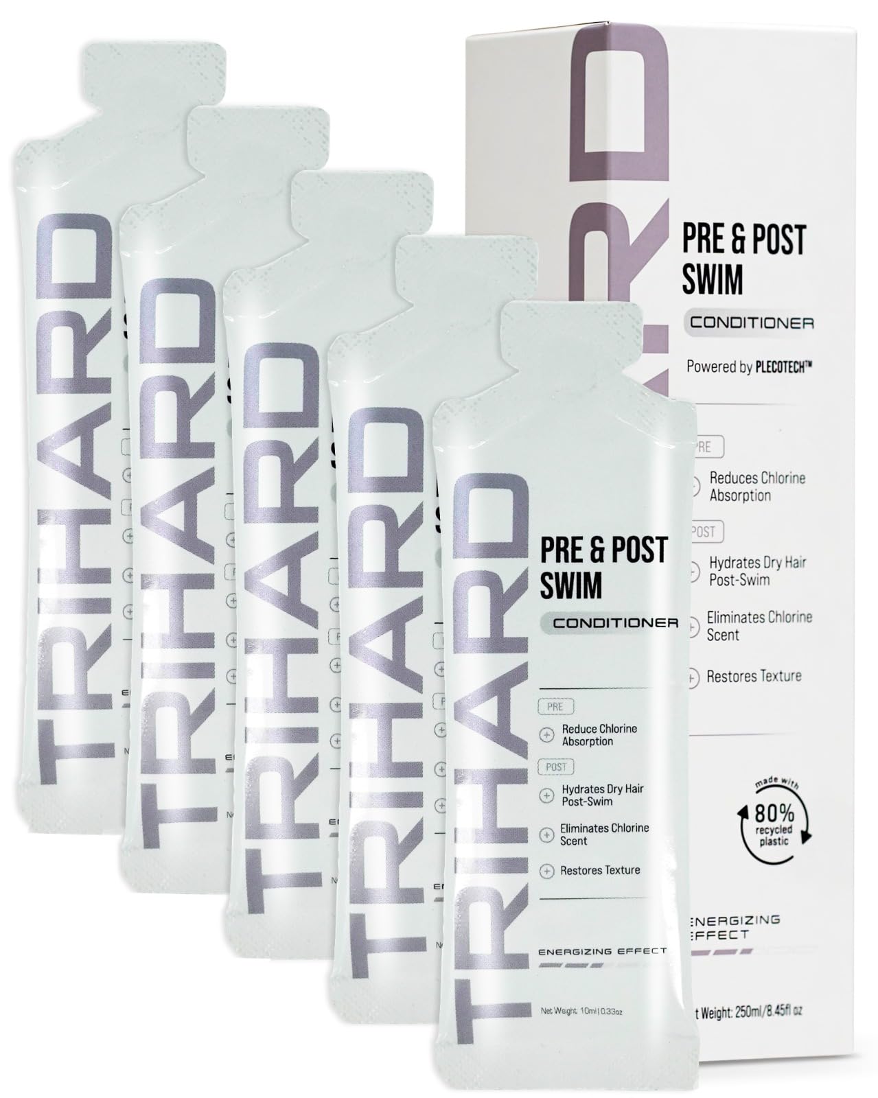 TRIHARD Pre & Post Swim Conditioner | Swimmers Conditioner | Pre Swim Hair Protection | Chlorine Removal Solution