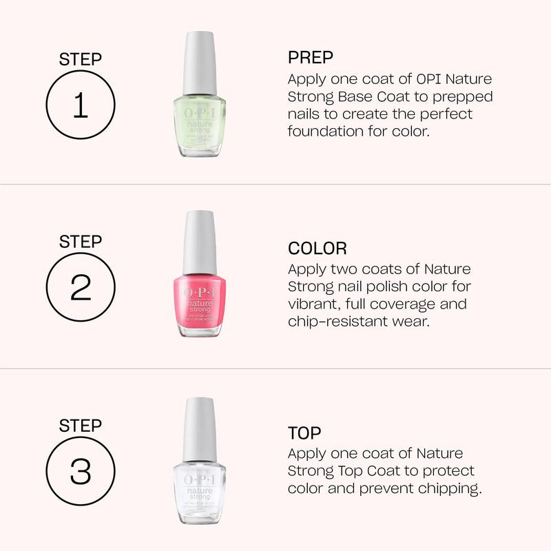 OPI Nature Strong Dawn of a New Gray | Opaque Soft Gray Crème Natural Origin Nail Polish | Plant Based, Vegan, Cruelty Free