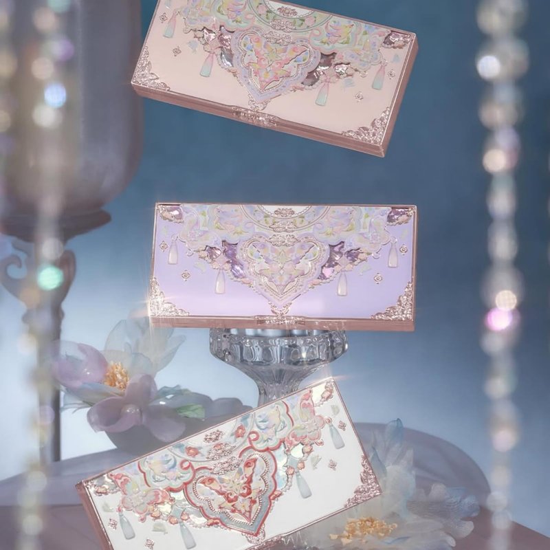 Flower Knows Butterfly Cloud Collar Embossed Six-Color Makeup Palette,Beige Face Palette with 4 Matte + 2 Shimmer Shades,Blendable Smooth Cute Make Up,0.23 oz(01 Terracotta Brick)