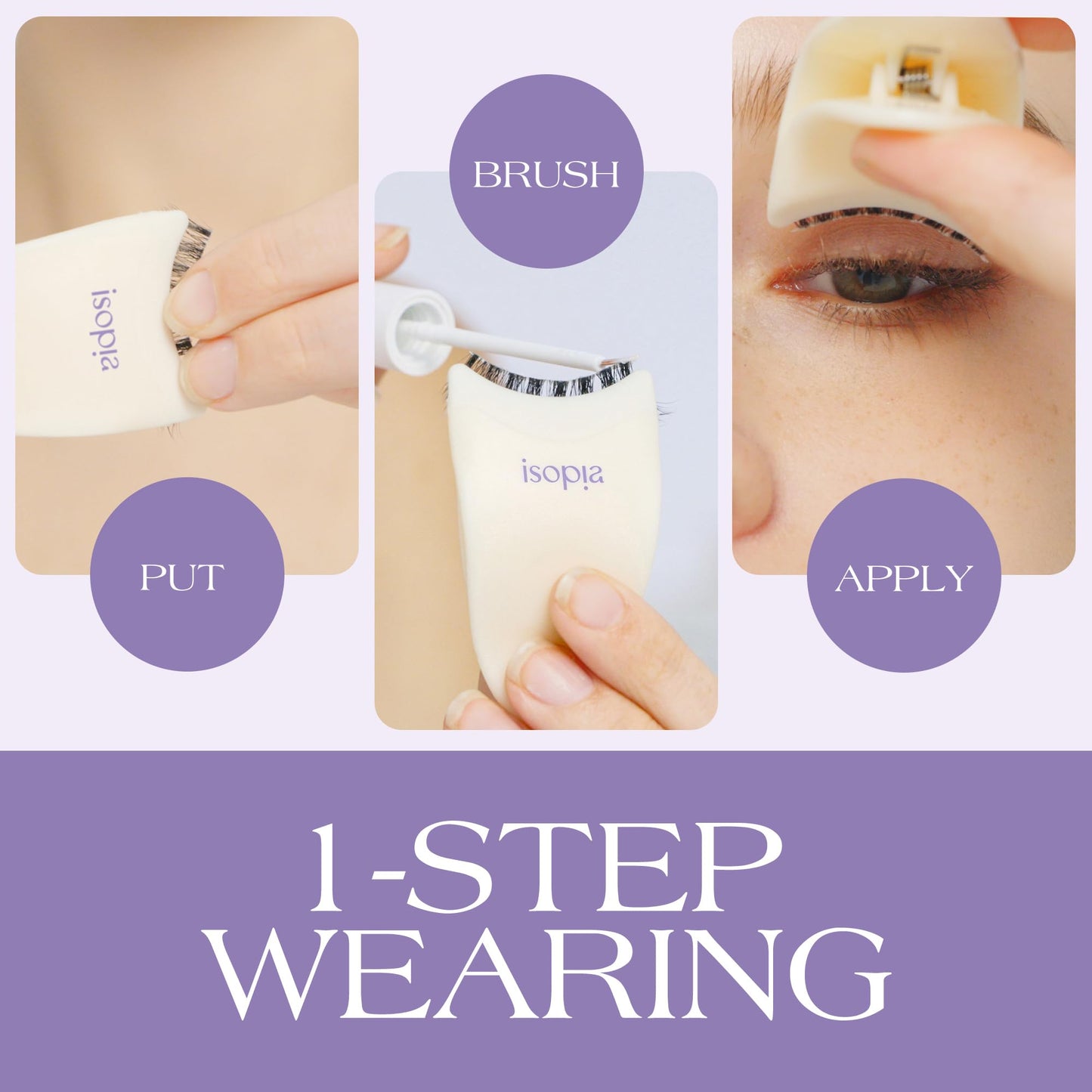 ISOPIA Fake Enyelashes,False eyelash,False Eyelash kit,best fake eyelashes,Wearing Starter Friendly Kit,Reusable,Cruelty-Free, Contact Lens Friendly