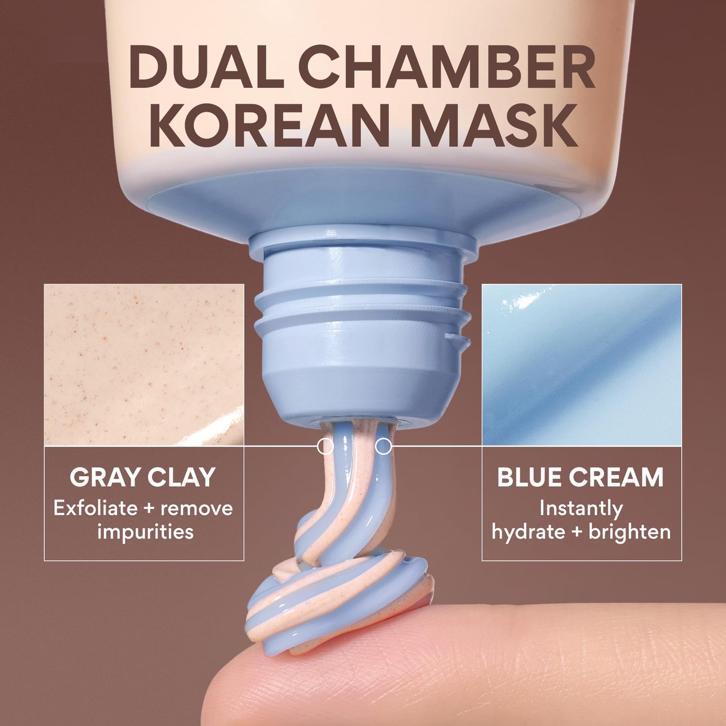 innisfree Volcanic Swirl Pore Clay Mask, 2-in-1 Korean Skincare for Exfoliating & Hydrating, For Oily & Dry Skin