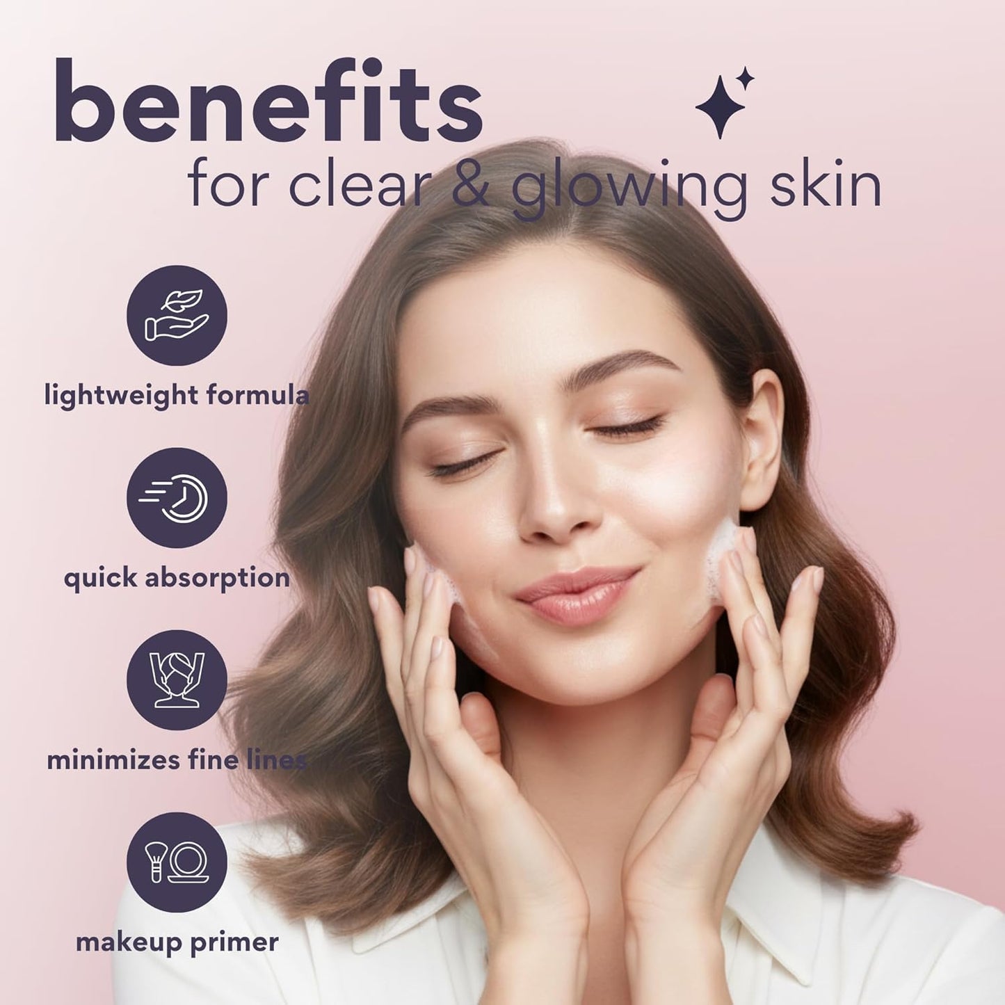Dearcloud Collagen Complex Foam Whip Essence - Anti-Aging Hydrating Makeup Primer & Moisturizer - 5 fl oz