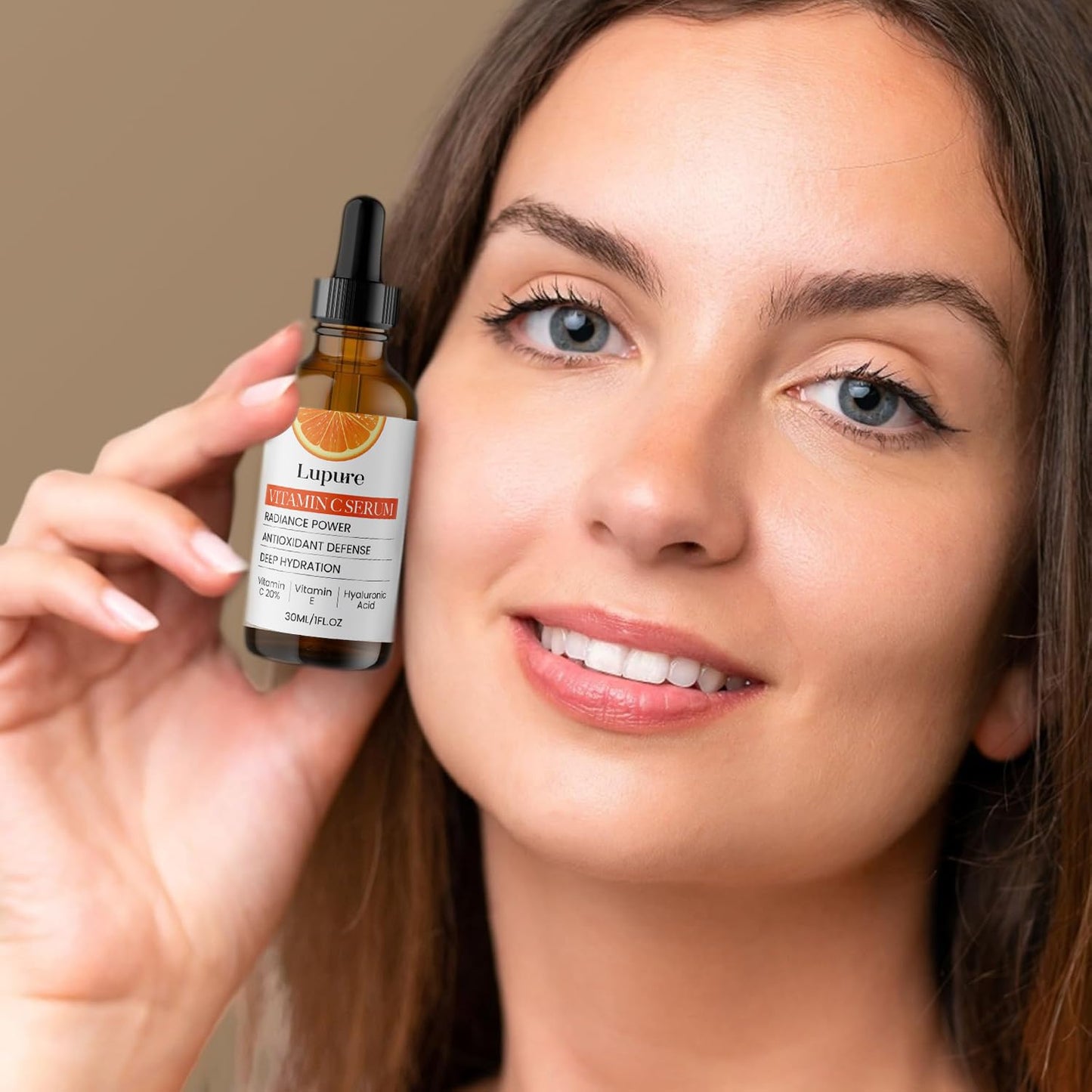 Lupure Vitamin C Face Serum 20% - Anti-Aging Formula with Hyaluronic Acid & Vitamin E | 1 Fl. Oz