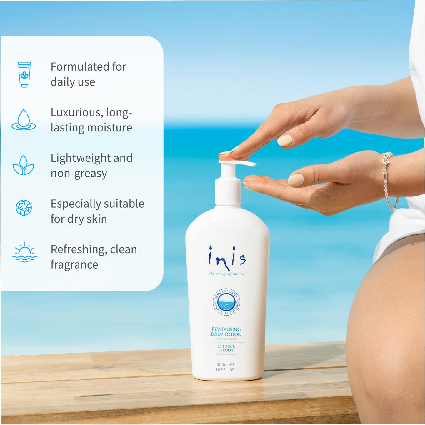 Inis the Energy of the Sea - Revitalizing Body Lotion, 16.9 fl oz