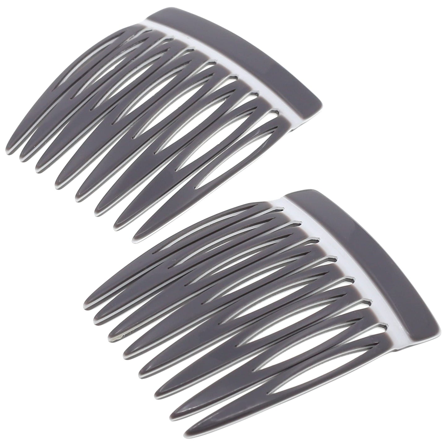 Camila Paris Onyx and Pearl French Hair Side Comb 4 Piece Handmade Small, French Twist Decorative Hair Combs, Strong Hold Hair Comb Clips for Women, Styling Girls Hair Accessories, Made in France