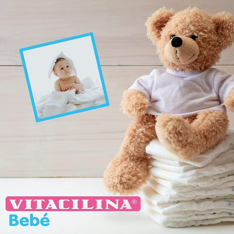 Vitacilina Bebe Diaper Rash Ointment - Soothing Relief for Baby's Skin | 1.76 oz (Pack of 6)