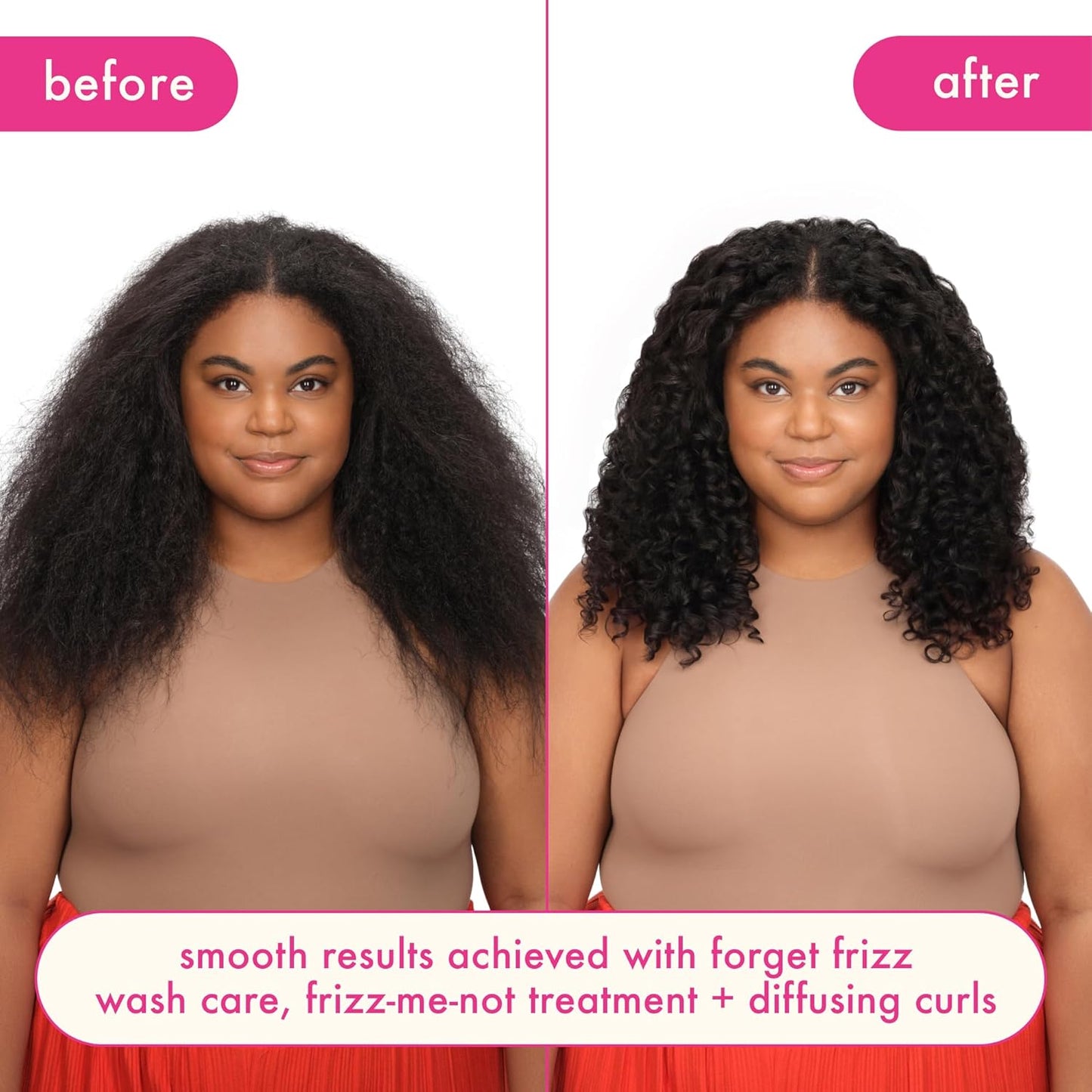 Amika Frizz-Me-Not Hydrating Anti-Frizz Treatment - Lightweight Spray for Medium to Thick Hair Types 2A-4C | Humidity & Heat Protection