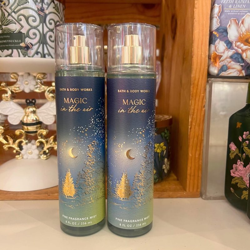 Magic In The Air Fine Fragrance Mist Gift Set - 2-Piece Holiday Set | 8 Fl Oz Each with Blue Bow
