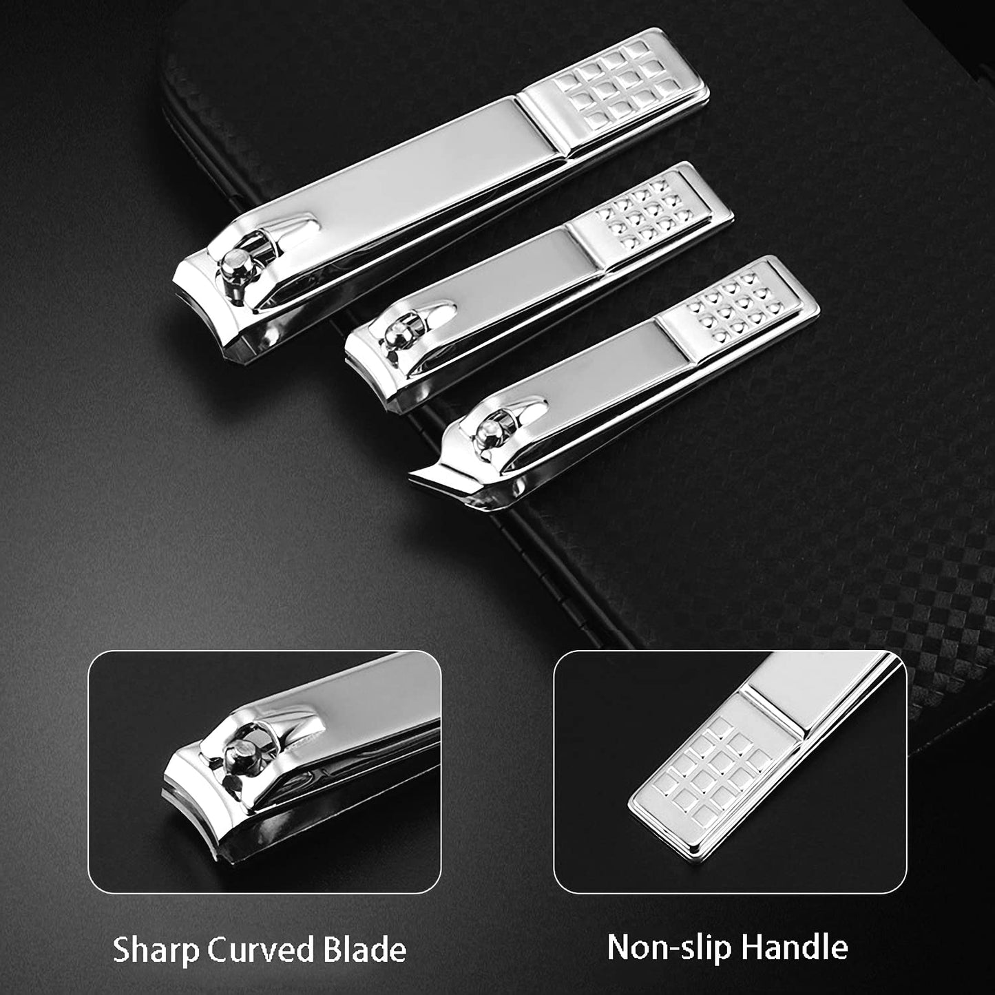 Manicure Set Nail Clippers Pedicure Kit 20 Pieces Stainless Steel Manicure Kit, Professional Grooming Kits, Nail Care Tools with Travel Case