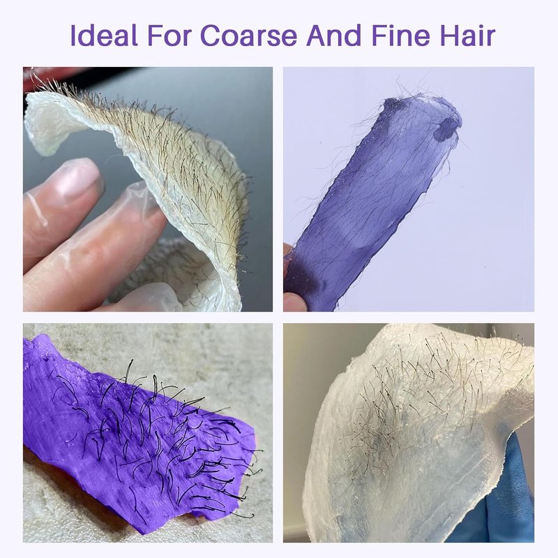 BLITZWAX Hard Wax Beads - Lavender & Cream for Sensitive Skin | 2.6lbs with 30 Sticks & 2 Oils