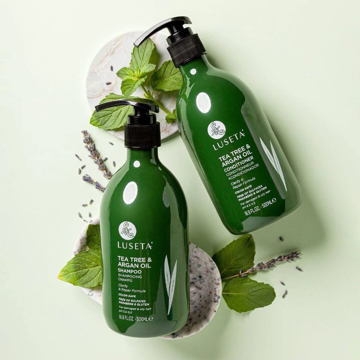 Tea Tree Shampoo & Conditioner Set with shampoo