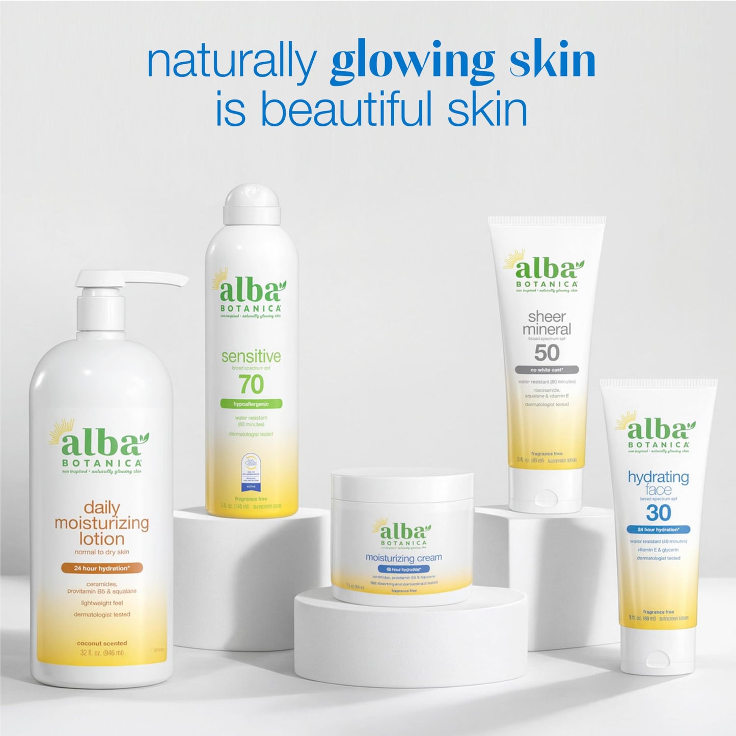 Alba Botanica Sunscreen for Face, Fragrance-Free Sheer Mineral Face Sunscreen Lotion, Broad Spectrum SPF 30, Water Resistant and Biodegradable, 2 fl. oz. Bottle (Packaging May Vary)