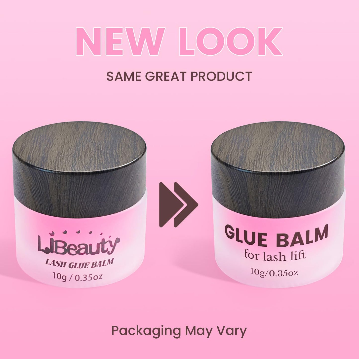 Libeauty Salon Choice Lash Lift Glue Balm, Super Sticky for Brow Lamination and Eyelash Perm, Gentle Fragrance, Water Soluble, Brush Included, Pink Peach