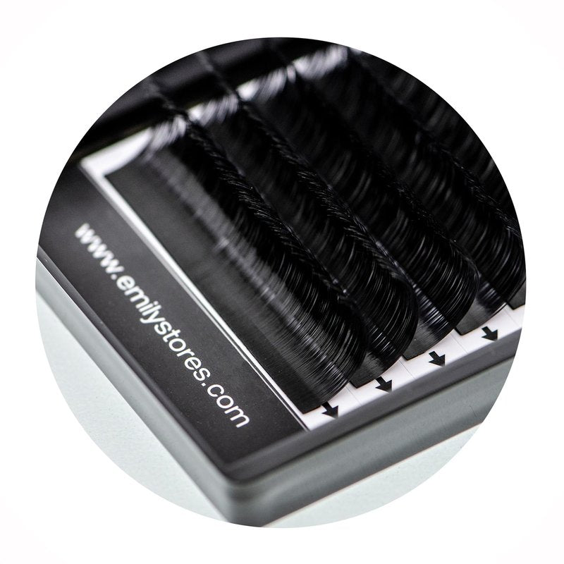 EMILYSTORES Eyelash Extensions 0.10mm Thickness C Curl Length 11mm Individual Volume Natural-Looking eyelashes Single Size For Lash Extension (0.10,C,11mm)