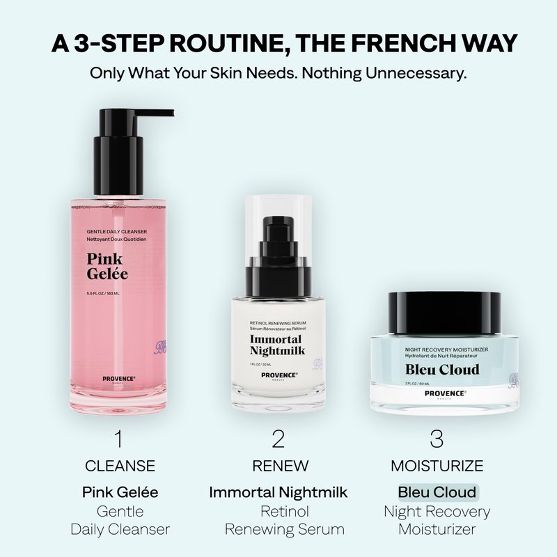 Provence Beauty Bleu Cloud Night Moisturizer – Hydrating Night Cream for Face, Anti-Aging Nighttime Moisturizer for All Skin Types 2Fl Oz