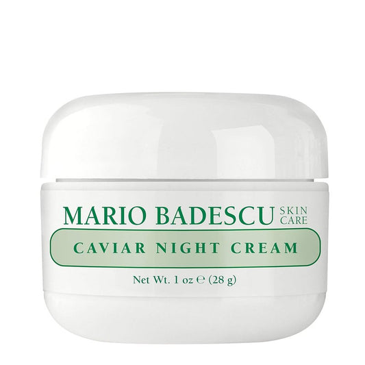 Mario Badescu Caviar Night Cream - Anti-Aging Face Cream with Revitalizing Caviar Extract | 1 Oz for Dry/Sensitive Skin
