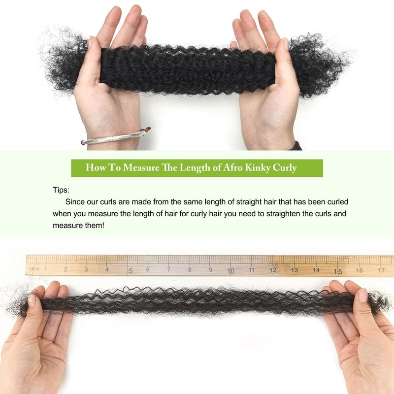 Afro Kinkys Bulk Human Hair 12 Inch 50g/Pack Braiding Hair for Permanent Micro Locs/Twists/Braids/Repair Locs Natural Black Curly Hair Extensions
