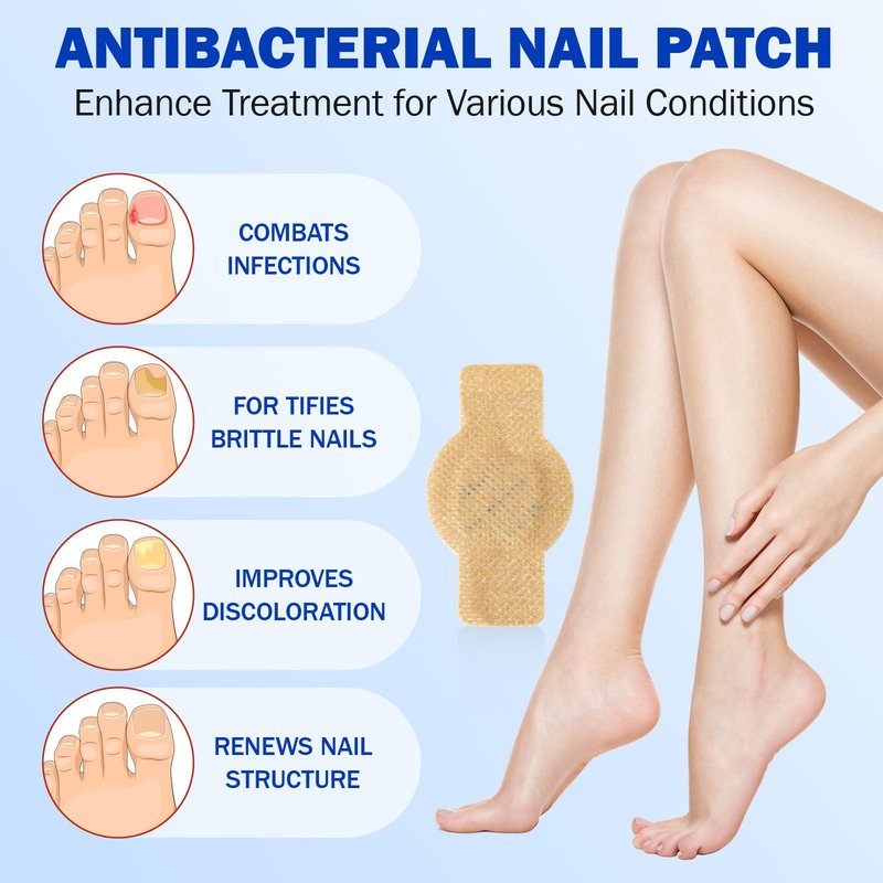 Nail Patches 42PCS, Multi-Purpose for Thick, Cracked & Discoloured Nails, Long-Lasting 8-Hour Repair, Nail Care