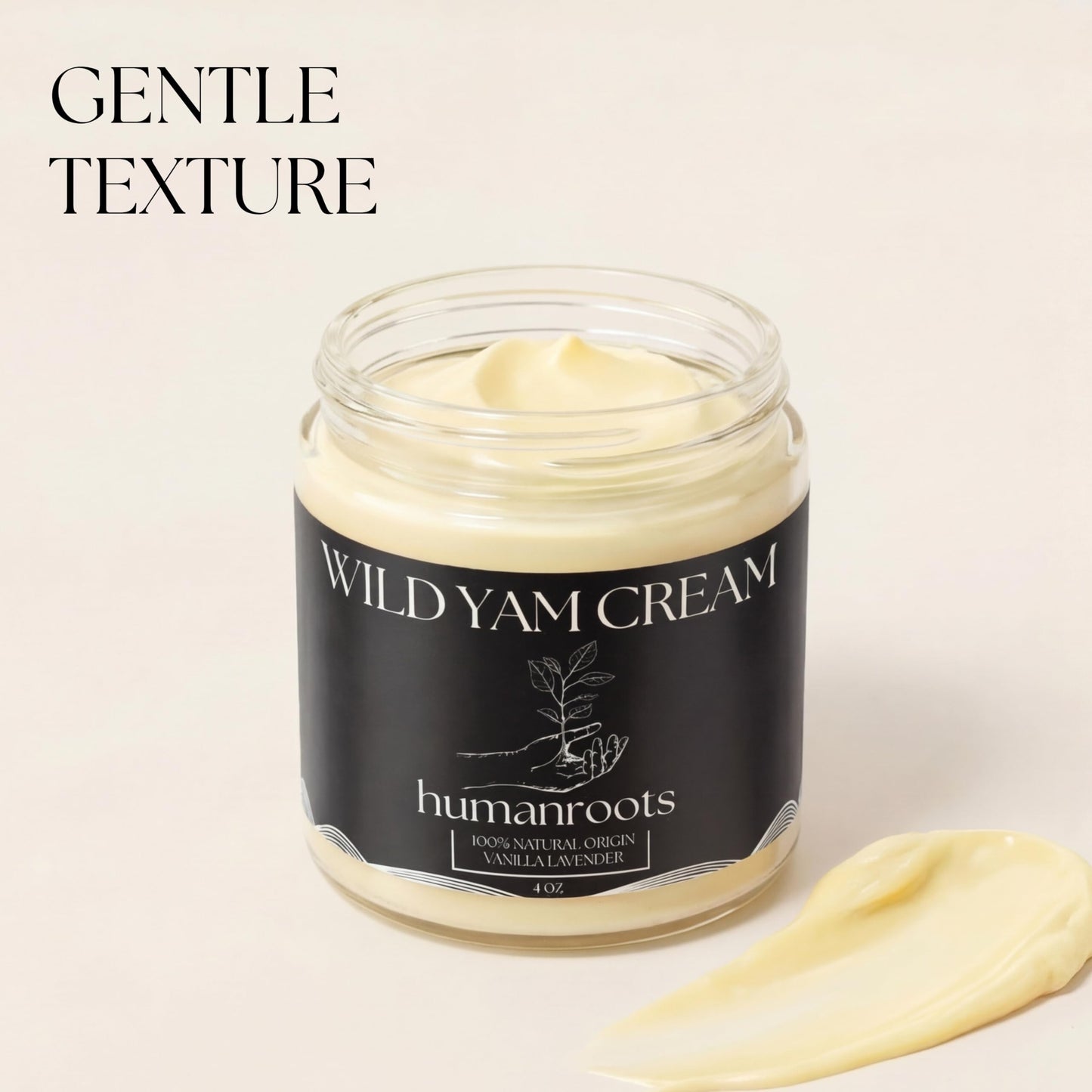 Wild Yam Cream - Menopause and PMS Support for Women, 4 oz (Vanilla Lavender), Organic Wild Yam Cream for Balance - Made with Chaste Tree Berry and Red Clover