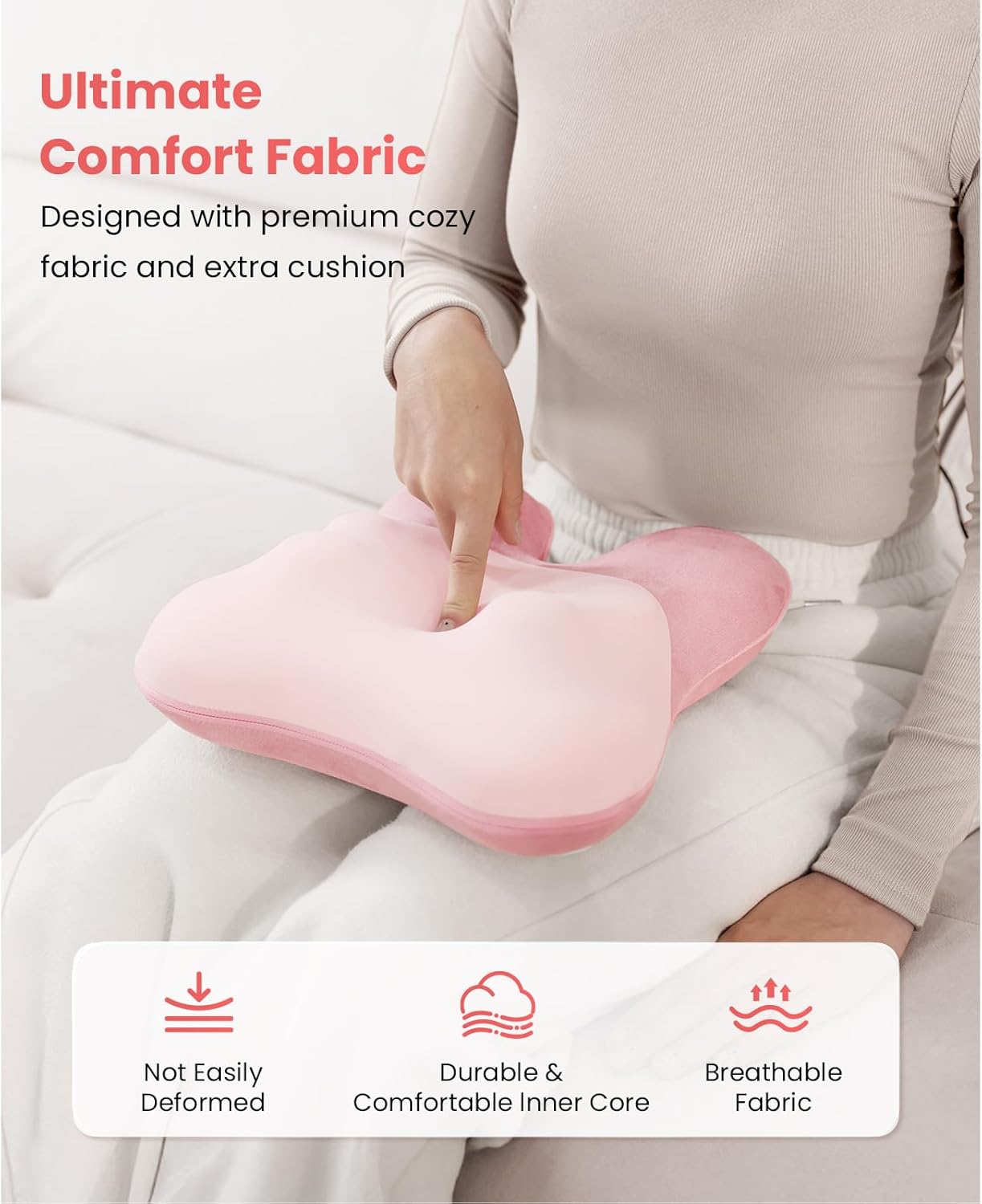 Back Massager with Heat - Deep Tissue Shiatsu Massage Pillow for Pain Relief | Soothing Muscle Tension Relief