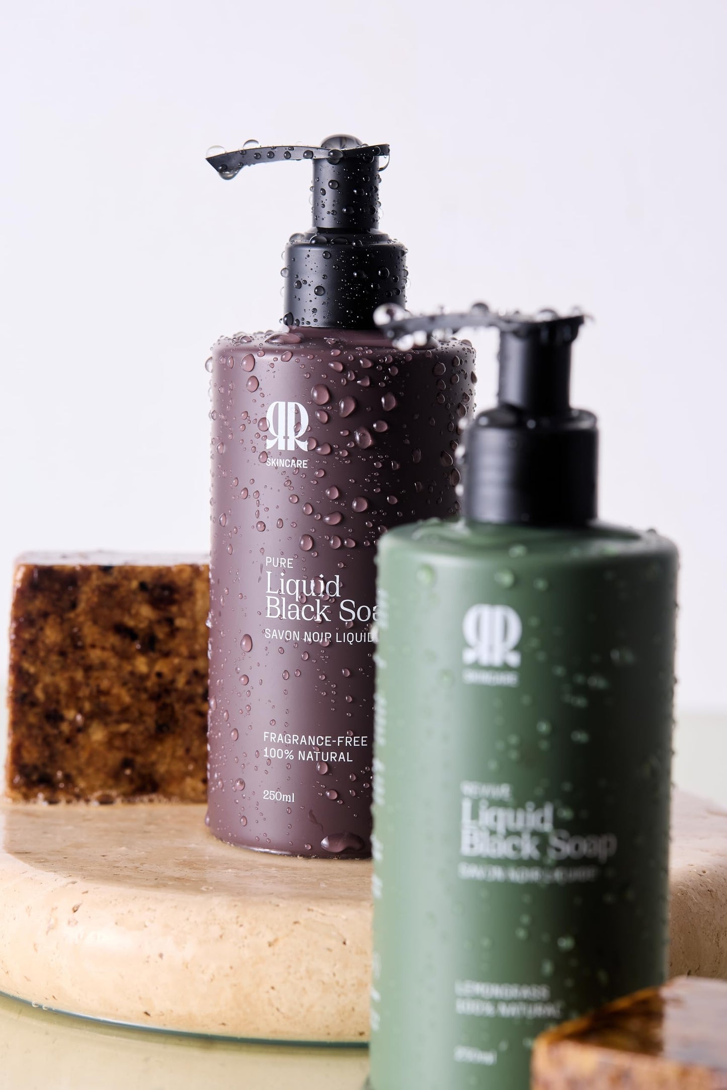 R&R Skincare Pure Liquid African Black Soap Body Wash with Shea Butter – Hydrating & Moisturizing for All Skin Types – Unscented – 8.5 fl oz