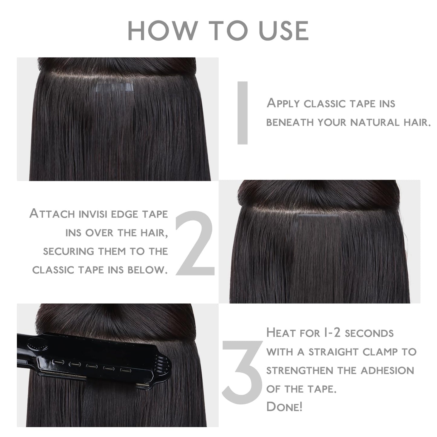 WENNALIFE Invisi Edge Tape in Hair Extensions Human Hair, 22 Inch 30g 10pcs Dark Brown Invisible Luxury Remy Hair Extensions Natural Seamless Injected Tape Ins Straight Extensiones De Cabello Humano