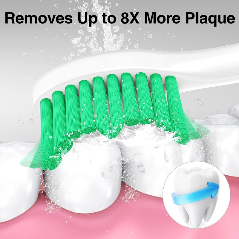 Aoremon Replacement Heads for Philips Sonicare e-Series HX7022/66 -fit Sonicare E Series Essence Xtreme Elite Advance and CleanCare Electric Toothbrush