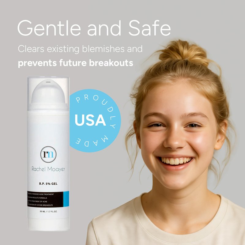 RM Benzoyl Peroxide Face & Body Gel 5% Medical grade Micronized benzoyl peroxide (without the prescription) acne treatment
