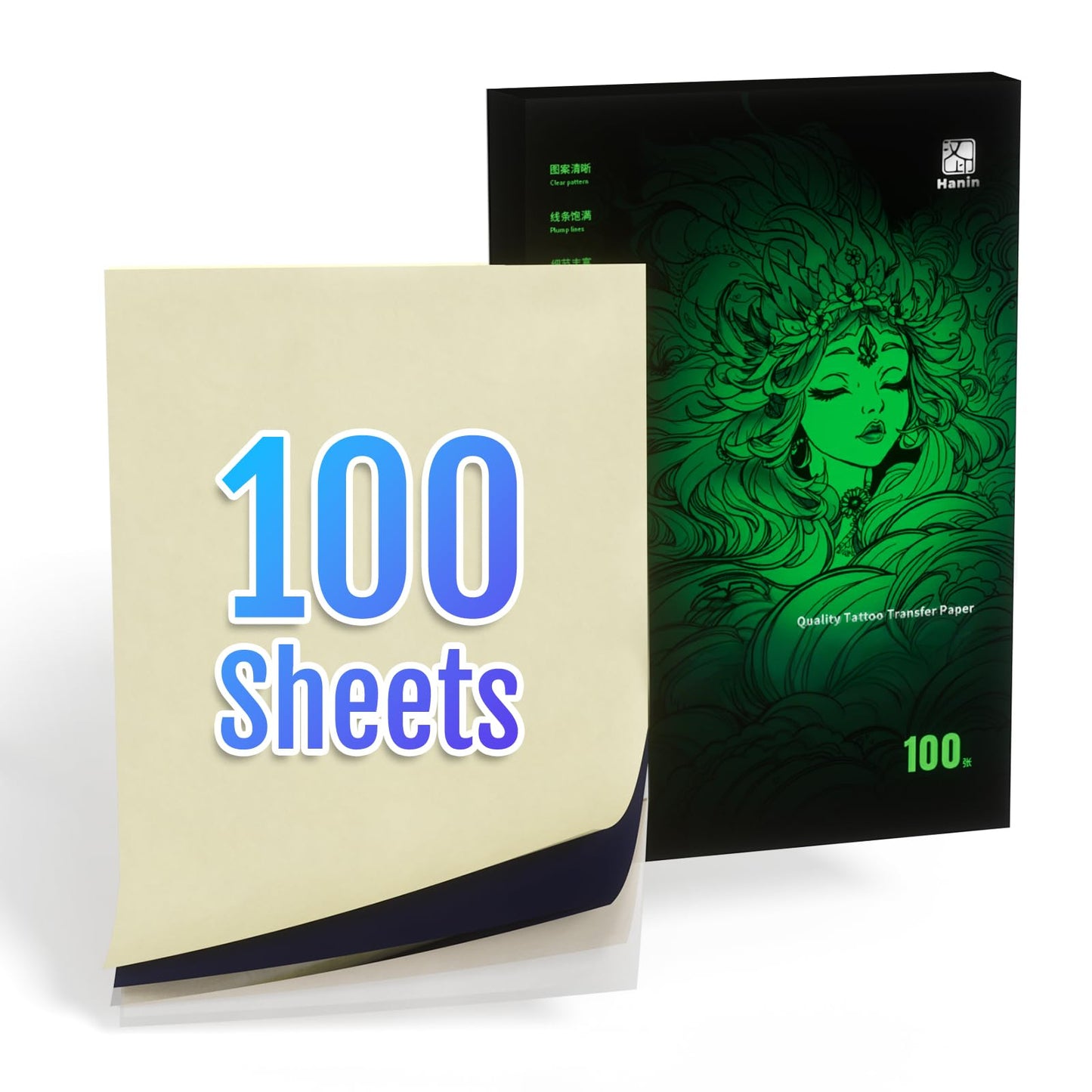 Tattoo Transfer Paper, 100 Sheets Tattoo Stencil Transfer Paper for Tattooing, A4 Compatible with Tatoo Printers, MT660...