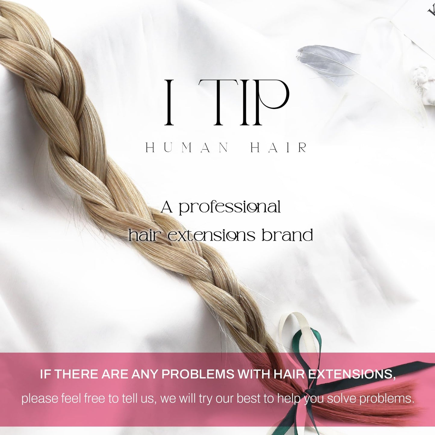 Moresoo I Tip Hair Extensions Human Hair, Light Brown with Platinum Blonde Highlights, 20 Inch 40G 50 Strands, Long Straight Elegant Blend, for Wedding and Special Events
