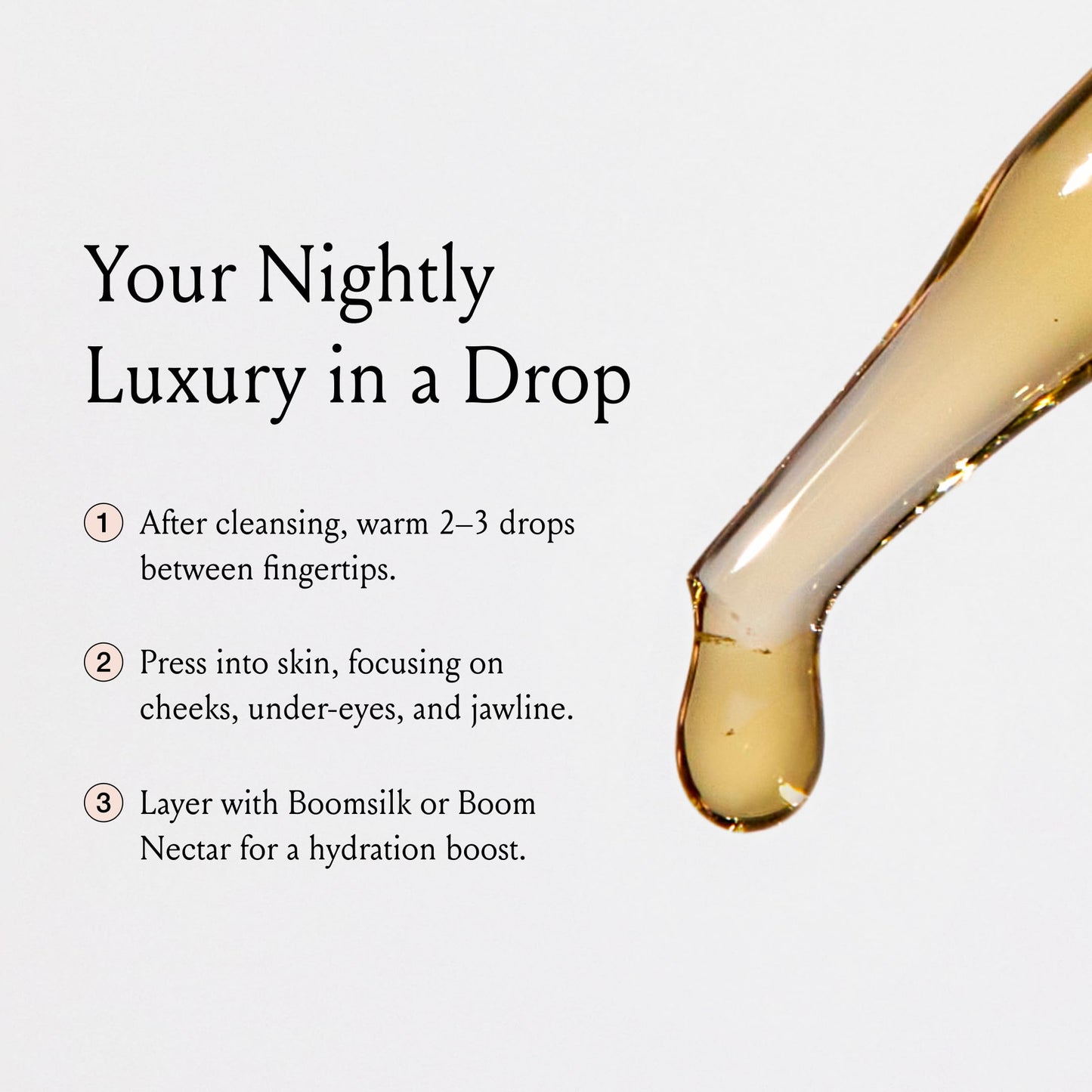 Boom Gold ™ Lightweight & Luxurious Facial Oil with Organic Ingredients for a Softer, Smoother, More Luminous Skin, with Kukui Nut & Frankincense Oil, Boom Beauty by Cindy Joseph (0.5 Oz)