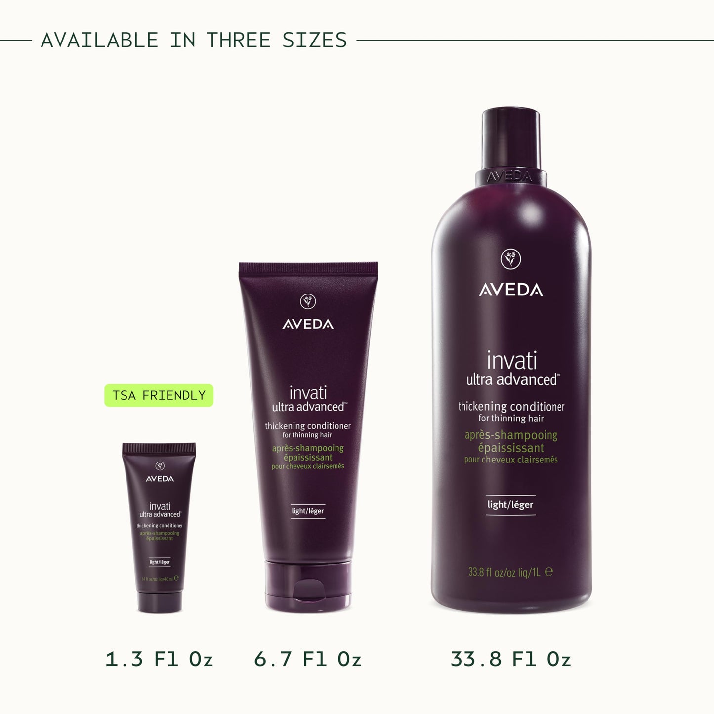 Aveda Invati Ultra Advanced Thickening Conditioner Light | Step 2 of 4 | Reduces Hair Loss by 77% | for Fine to Medium Thinning Hair Types | Normal to Oily Scalp | 96% Naturally Derived*, 1.3 Fl Oz