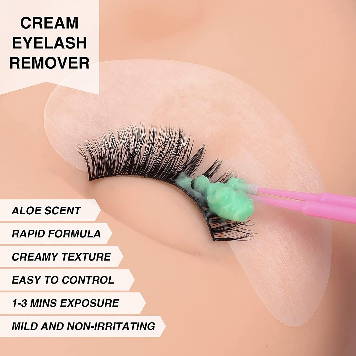 LASHVIEW Eyelash Extension Remover Gel, Light Aloe Flavor Gel,Eyelash Adhesive Remover, Professional Eyelash Extensions Remover for Salon,5g