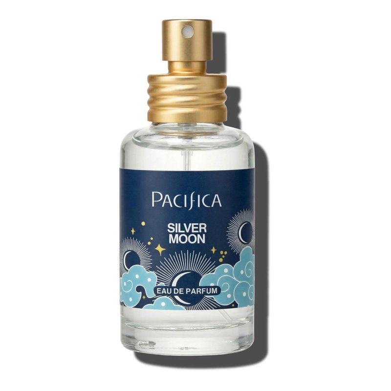 Pacifica Silver Moon Perfume 1oz – Long-Lasting Warm Vanilla & Almond Clean Fragrance for Women Vegan, Cruelty-Free, Essential Oils, Non Toxic