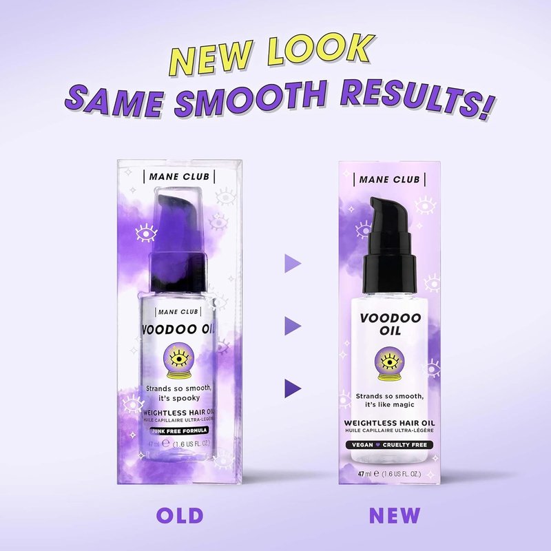 Mane Club Voodoo Oil - Weightless Hair Oil for All Hair Types | Vegan, Cruelty-Free, 1.6 Ounce