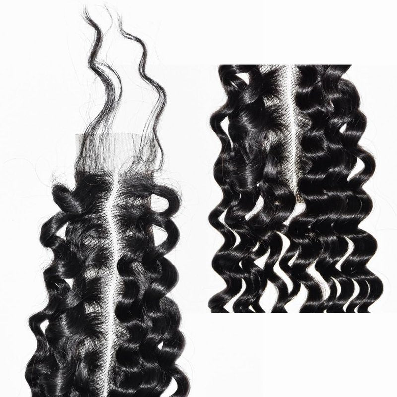 2x6 Kinky Straight Lace Closure Brazilian Human Hair Coarse Italy Yaki Closure 6x2 Frontal For Black Women Pre Plucked Natural Black (2x6 kinky straight closure, 14inch)