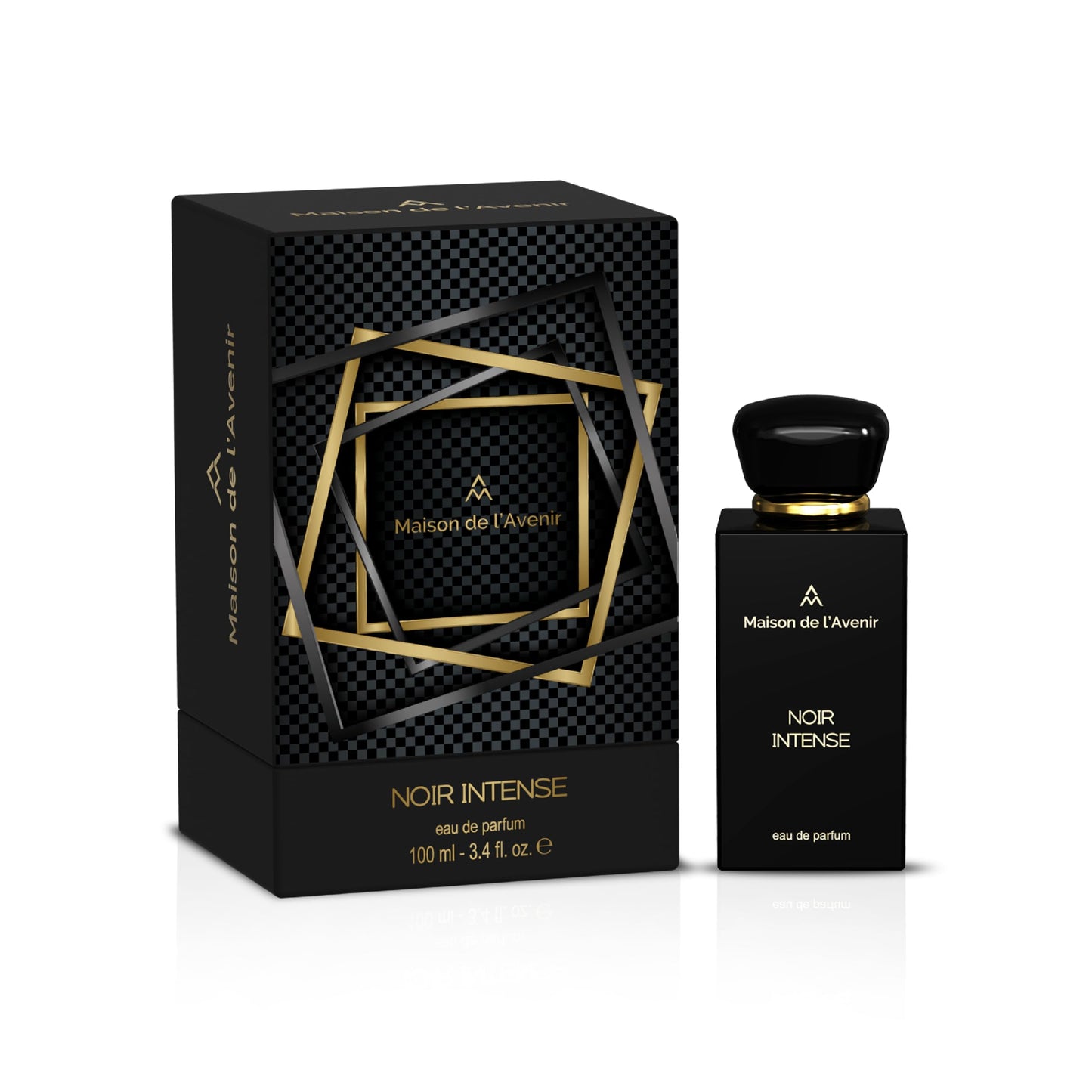 Maison de l'Avenir Noir Intense - Unisex Cologne for Men - Perfume for women - Made in Dubai - with Notes of Lavender, Bergamot and Patchouli - Long Lasting (12 hours) - Arabian Fragrance