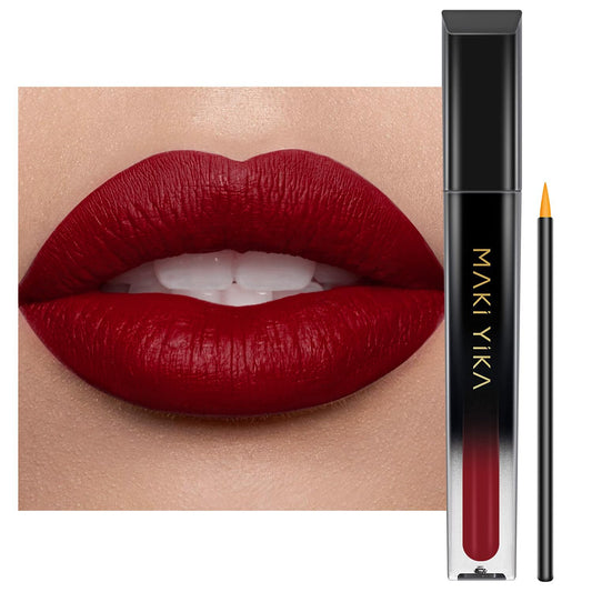 MAKI YIKA Dark Red Lipstick for Women Color Stay Long Lasting Lipsticks