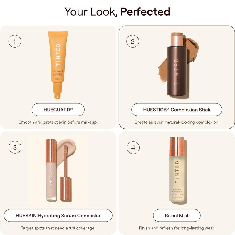 Live Tinted HUESTICK Complexion Stick - Medium-to-Full Buildable Coverage - Soft Matte Finish - Multitasking Makeup Stick - Lightweight, Creamy Formula - Shade 17