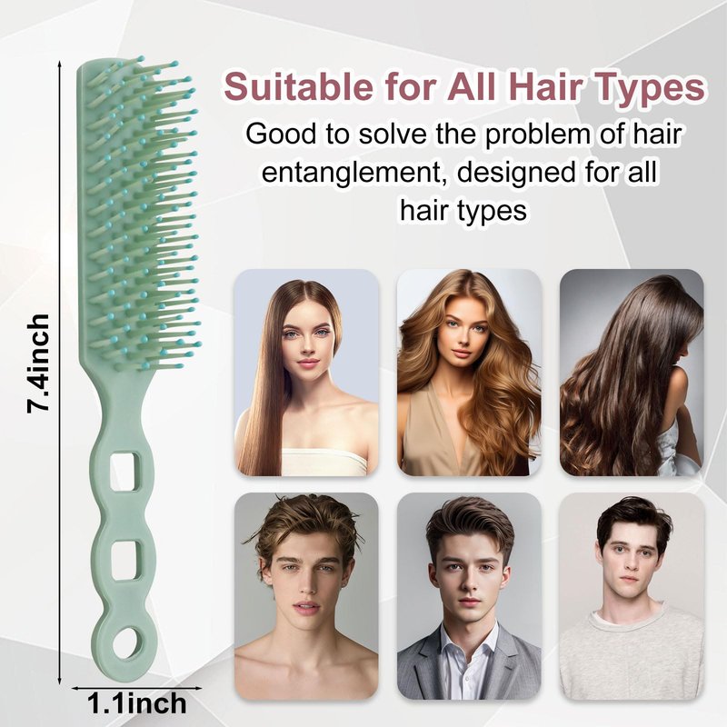 Gisdo Bulk Hair Brushes for Homeless, 60 Pieces Hair Brush Bulk for Curly Wavy Hair Blow Drying Styling Detangling Suitable for Shelter, Hotel,Charity(Colorful)