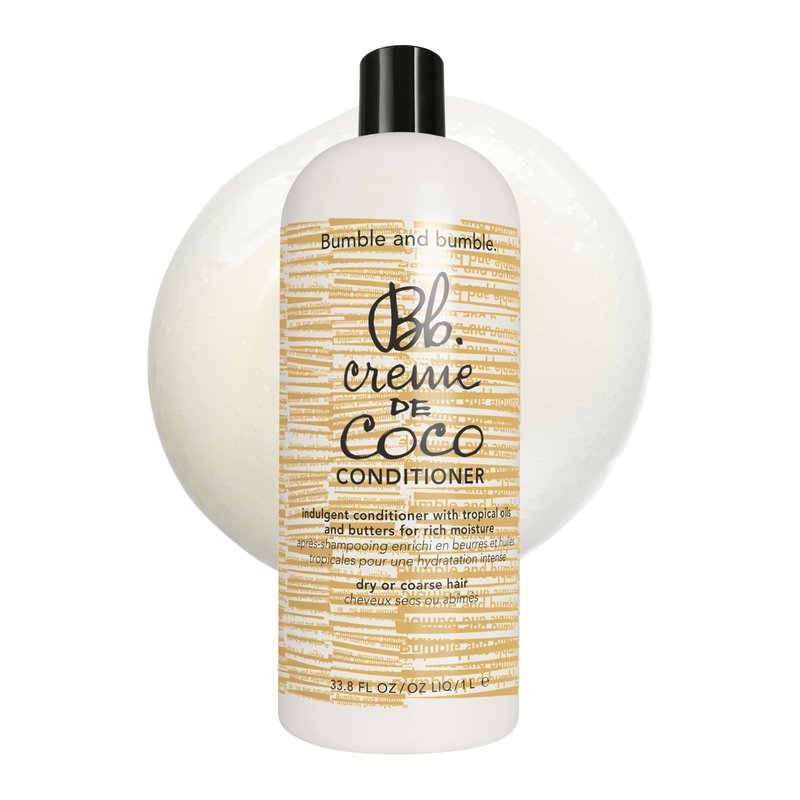 Bumble and bumble. Creme De Coco Conditioner | Provides Rich Moisture & Shine | Reduces Frizz | With Coconut Kukui Nut Murumuru Butter | For Dry Medium to Thick Curly, Wavy, Straight Hair, 33.8 Fl Oz