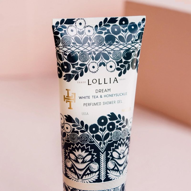 Lollia Dream Shower Gel - Hydrating Women's Body Wash with White Tea & Honeysuckle | 8 fl oz, Luxury Shea Moisture