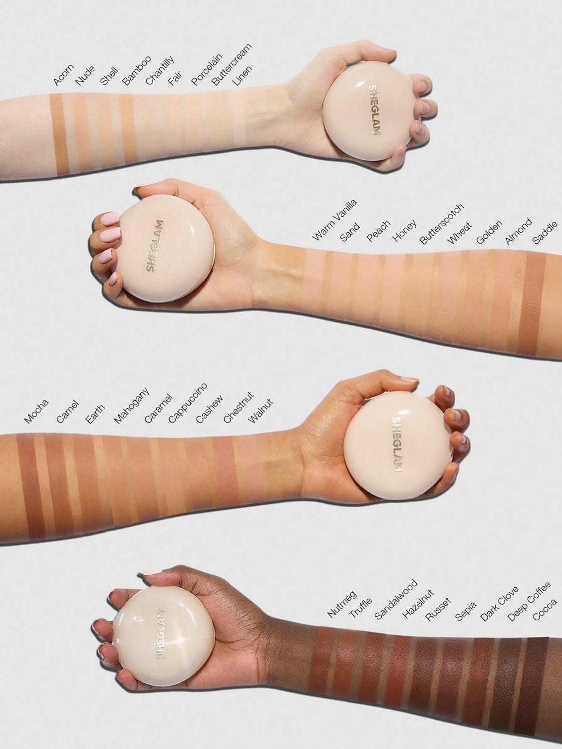 Lock & Go Long-Lasting Cushion Foundation - Soft Matte Waterproof Makeup | Flawless Base in Nude