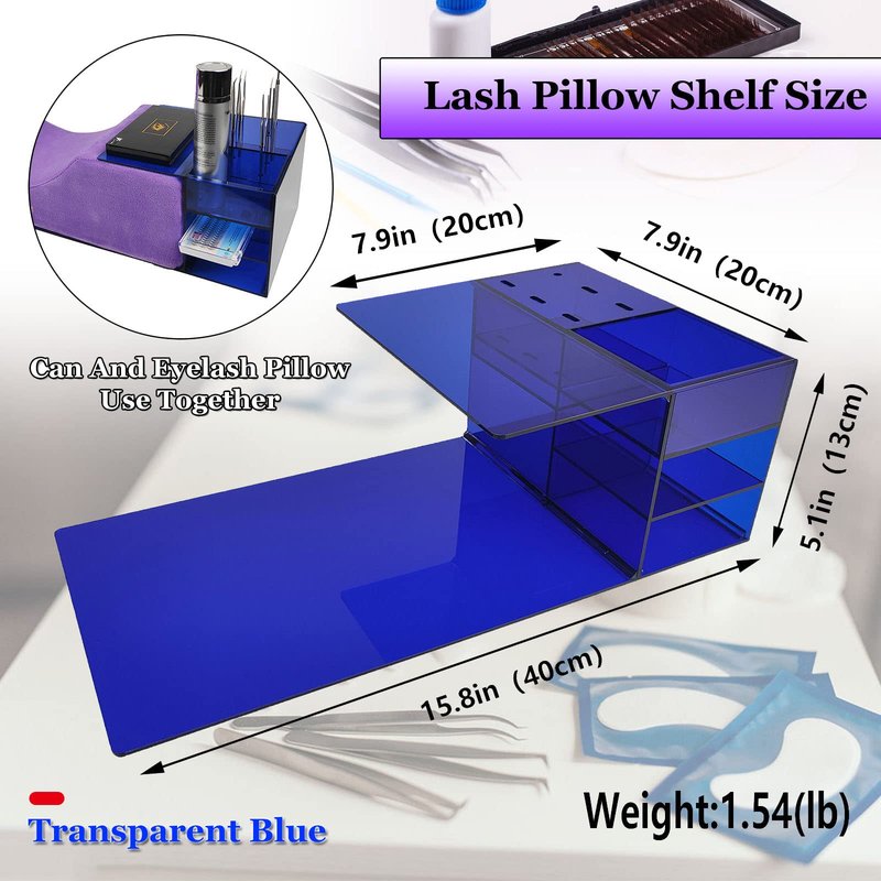 Lash Shelf Organizer, Eyelash Extension Pillow Shelf Stand, Must Have for Lash Techs Tray Makes Making Way More Efficient, Faster and Easier.