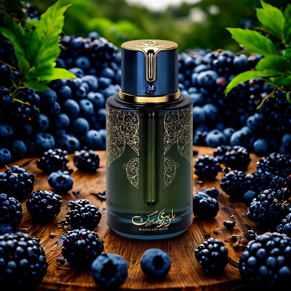 9 O'CLOCK BlueBerry Musk Unisex Perfume, Long Lasting Cologne for Men and Women 3.4 Fl. Oz. Eau de Parfum Natural Spray