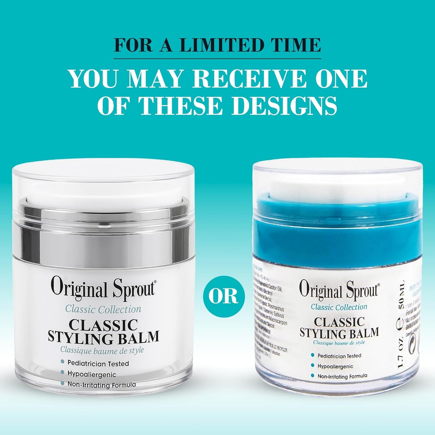 Original Sprout Classic Styling Balm - Firm Hold for All Hair Types | 1.7 oz Jar